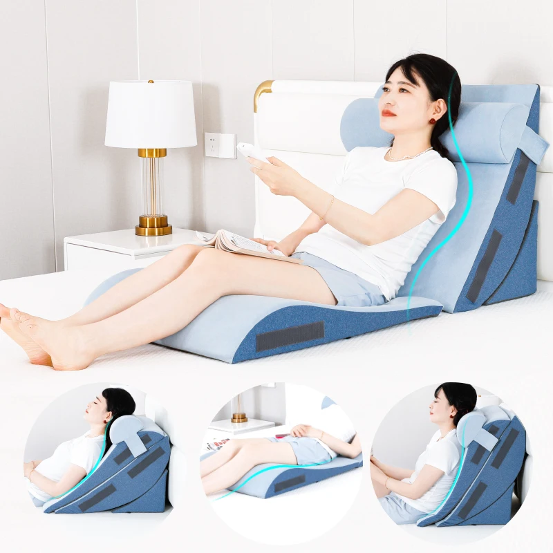 Pregnant Elderly Slope Pillow for Post Surgery Back Neck Leg and Knee Pain High Elasticity Sponge Relief Acid Reflux Pillow