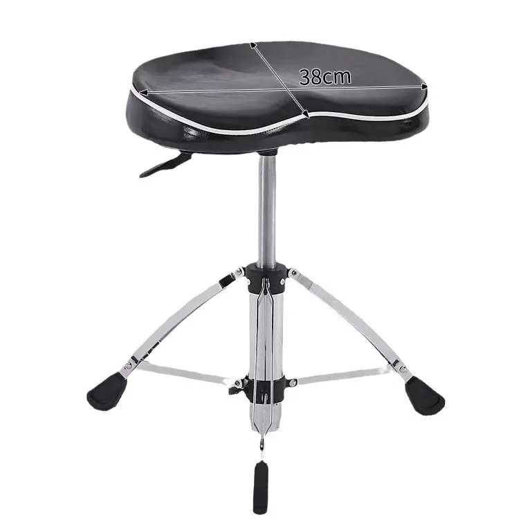 Adjustable Saddle Drum Stool with Dual Support,  Height Adjustable Portable Drum Stool