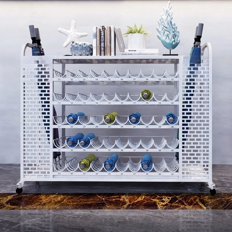 School umbrella storage rack, company drain umbrella bucket school shelf