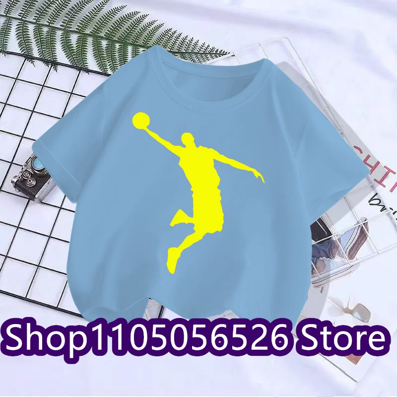 2025 Summer Brand Sports T-shirt Short Sleeve Children's T-shirt Men's and Women's Fashion Sports Top Casual T-shirt