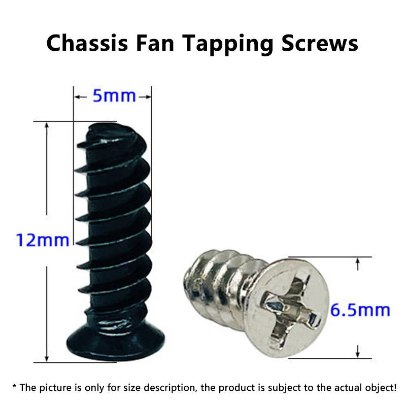 Obudowa PC wentylator chłodzący śruba mocująca śruby rozpraszające ciepło utrwalacz M5 * 8mm M5 * 10mm M5 * 12mm