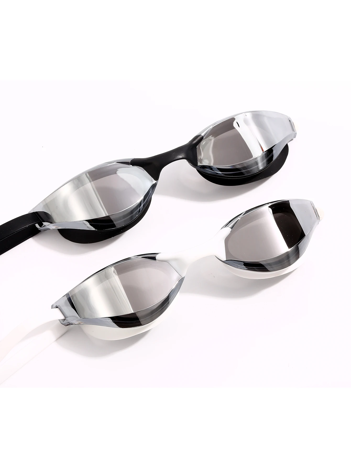 Renn-Schwimmbrille für Erwachsene, professionelle beschlagfreie Schwimmbrille mit verspiegelten Gläsern, Trainingsbrille – Detail 10