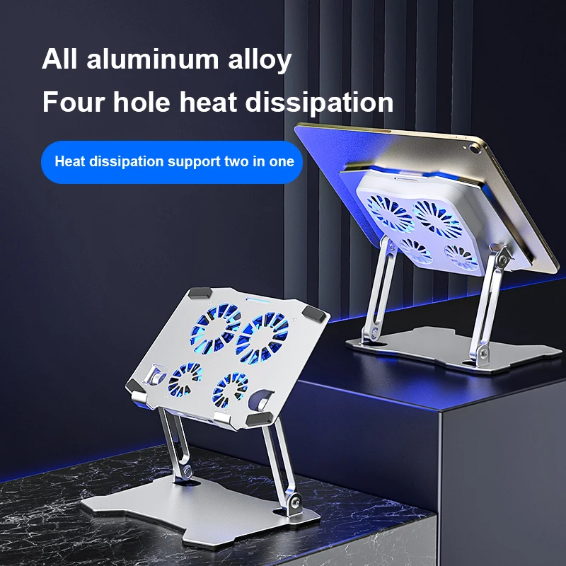 NB339 USB Desktop 5‑Gear Adjustable Height Laptop Cooling Base for Laptop Cooler Stand