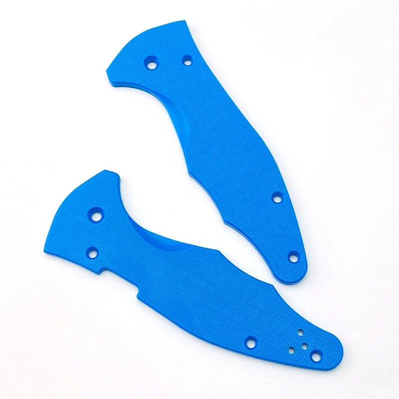 3 Colors G10 Made Fold Knife Handles Patches for Spyderco2 Yojimbo 2 C85 Knives DIY Making Grips Scales Accessories Part Replace