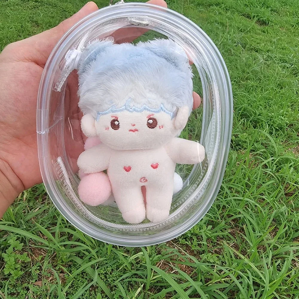 Transparent Doll Thicken Storage Pouch Storage Pouch Keychain Bag 10cm Doll Display Storage Bags Doll Display Pouch Thicken