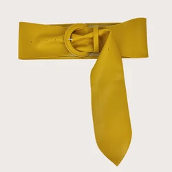 Irregular needle buckle wide waistband women's decorative dress casual belt