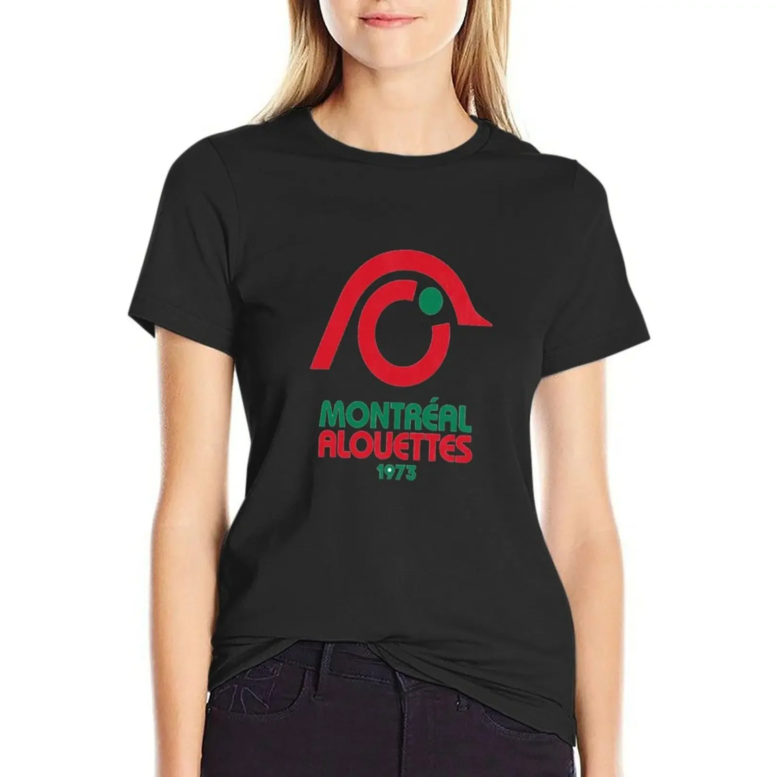 

Montreal Alouettes 1973 Vintage Logo T-shirt graphics vintage clothes female Women's cotton t-shirt