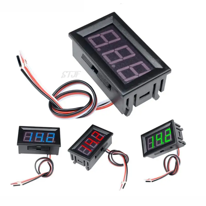 Red 0.56inch Mini DC4.5V~30V LED-Panel Voltage Meter Digital-LED Display-Voltmeter Motorcycle Car8979