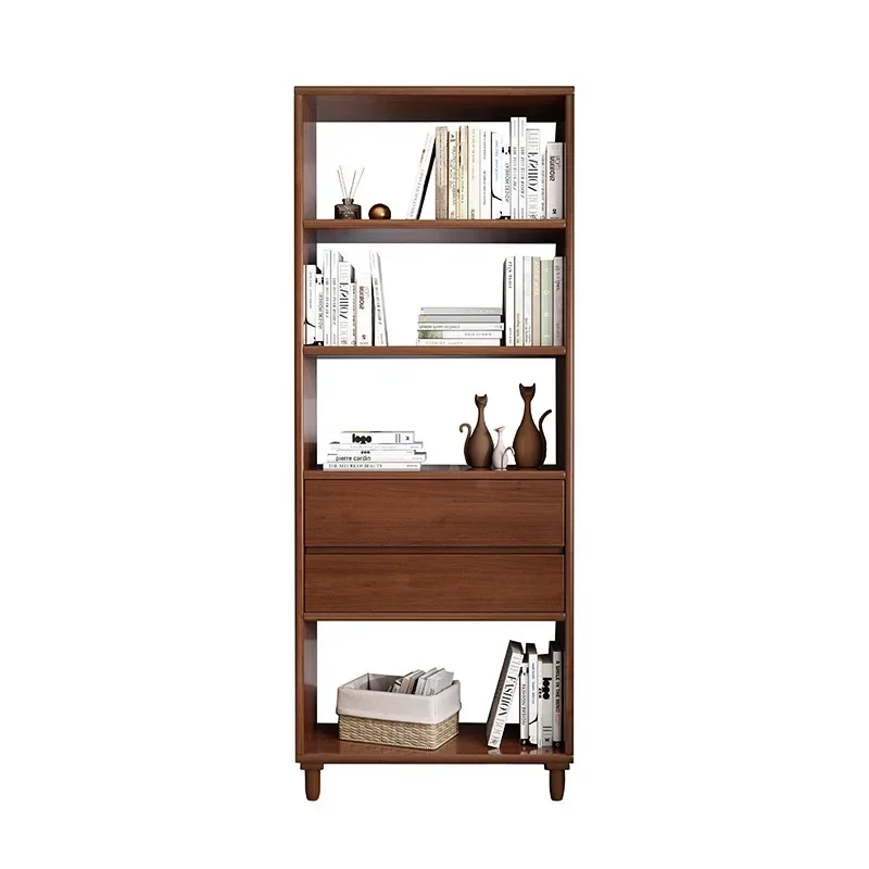 

Solid wood bookcase bookshelf floor-to-ceiling all solid wood modern simple living room shelf home