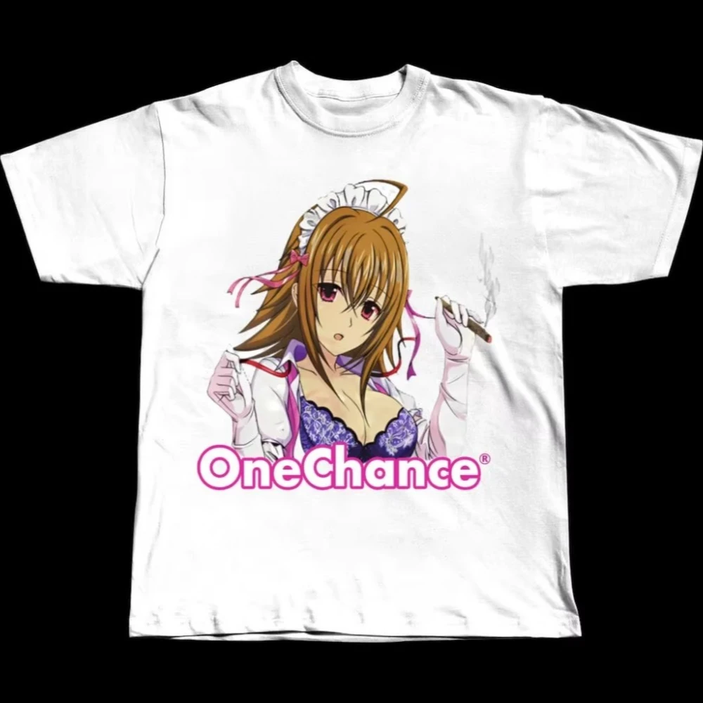 2026 Summer Vintage Oversized Graphic T‑Shirt For Adults Kids Japanese Anime Girl Character Art Loose Short Sleeve Street Tee