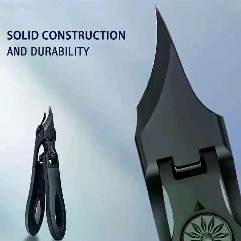 ステンレス鋼の角度付き爪切り、飛散防止、指の爪、足の爪カッター、キューティクルリムーバー、マニキュア、ペディキュアツール