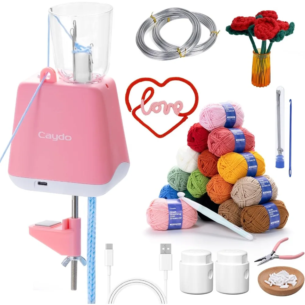 

iCord Knitting Machine Kit for Beginners DIY Handicrafts Making Create Pretty Crafts Present for Knitting Lovers