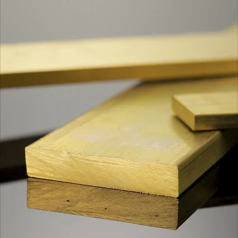 Thickness 2/3/4/5/6/7/8/10mm H59 Brass Flat Bar Plate Strip   Pure Copper Rectangular Solid Metal Sheet Width 5-50mm CNC Parts