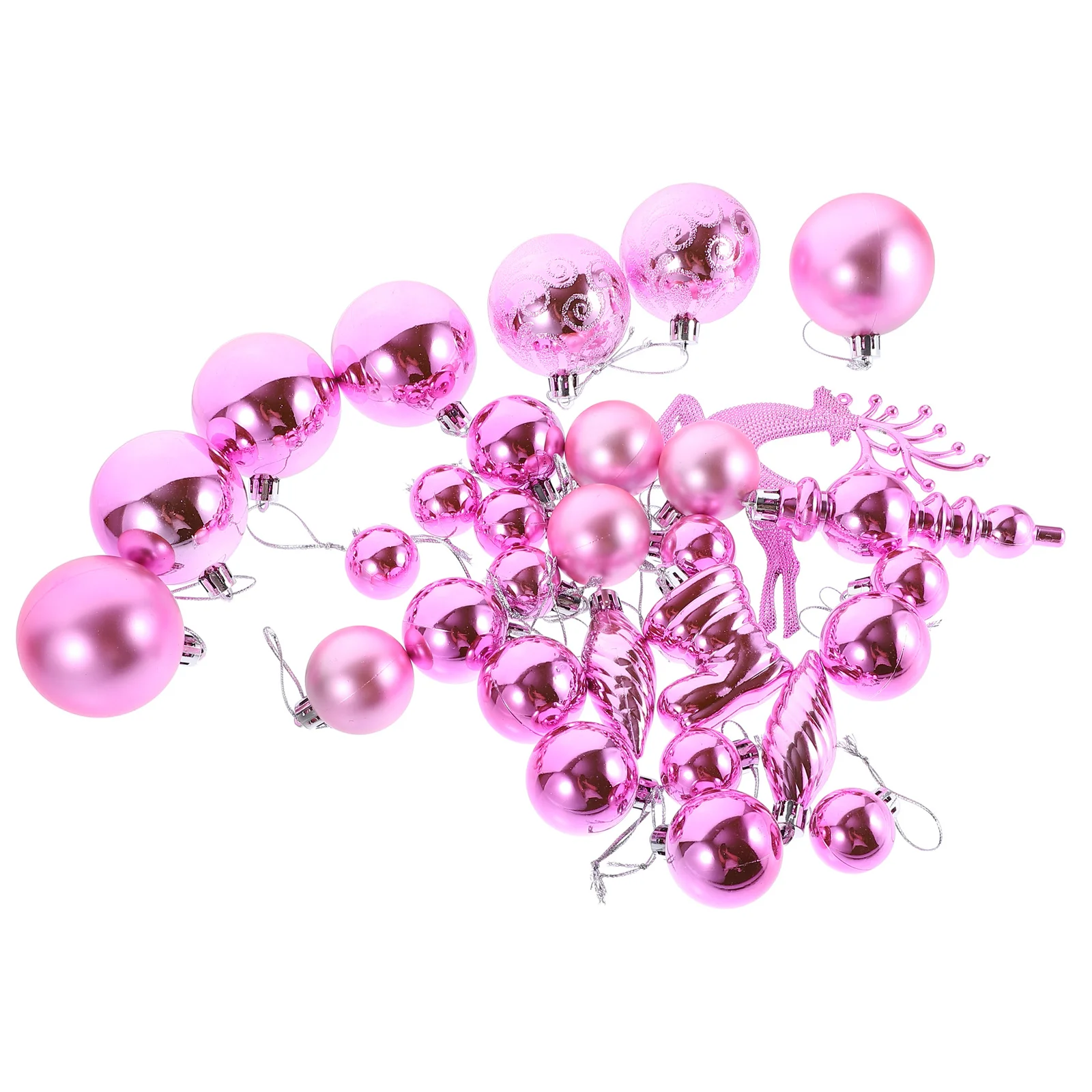 

30Pcs Christmas Ball Ornaments Lightweight Plastic Xmas Tree Hanging Decoration Holiday Party Decor Christmas Balls