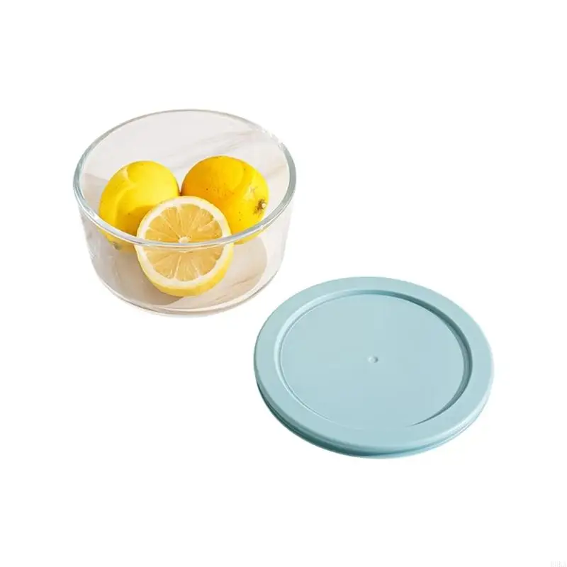   Microwave Oven Safe Glass Container Clear Designs Leak Proof Lid Stackable Multiple Size Freezers Compatible for Daily Meals