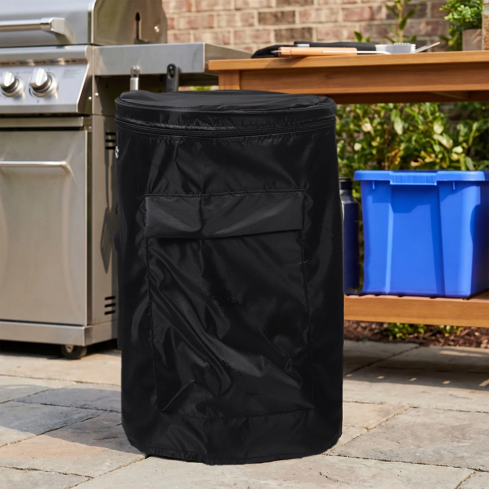 5Kg Oxford Cloth Propane Cylinder Gas Tank Cover Waterproof Weatherproof Outdoor Camping Bbq Gas Bottle Protective Cover