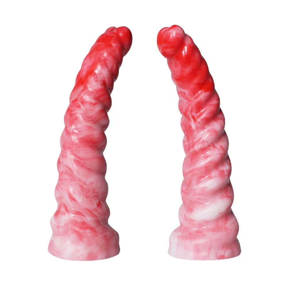 Heart Shaped Dildo Silicone Dragon Textured Penis for Men and Women Masturbation Sex Toys Anal Plug Prostate Expander Adult 18+
