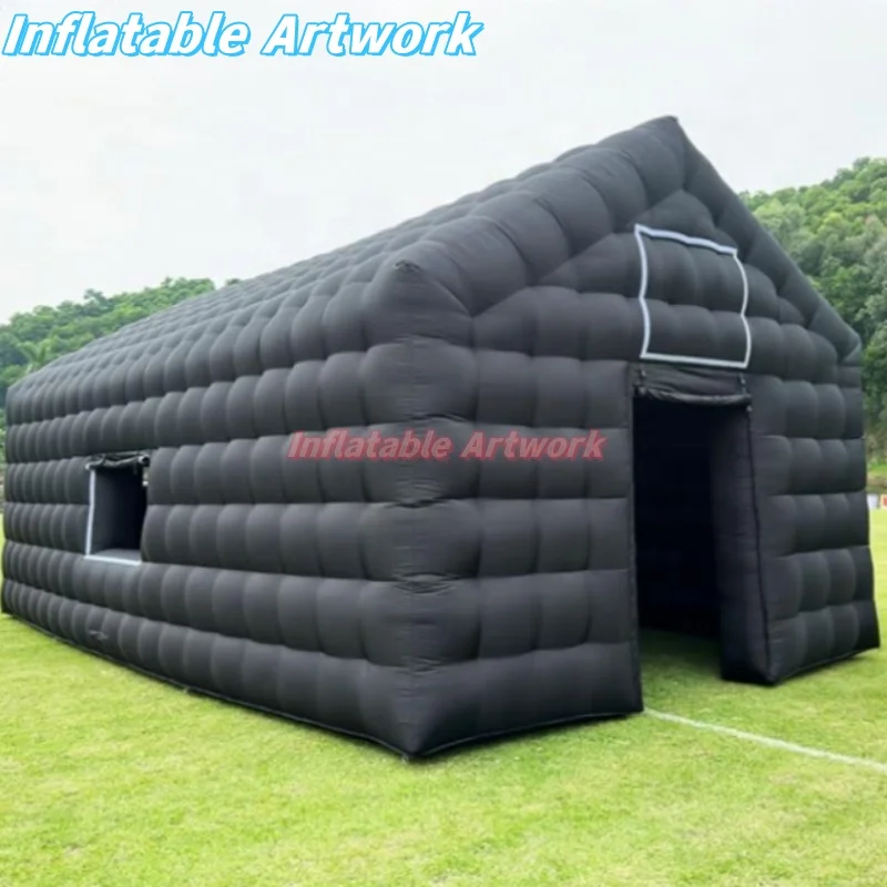 Eco Friendly Inflatables 9 Meters Black Inflatable Party Tent for Events Decor and More Toys