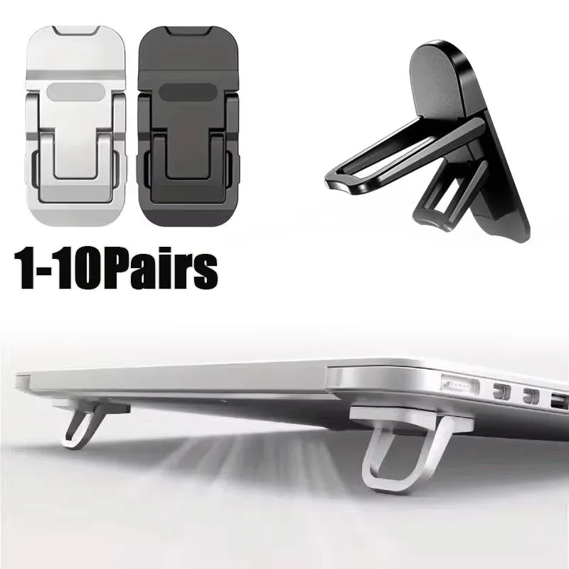 1-10Pairs Self Adhesive Laptop Cooling Stand Keyboard Riser Mini for Better Airflow Heat Dissipation Ergonomic Computer Support