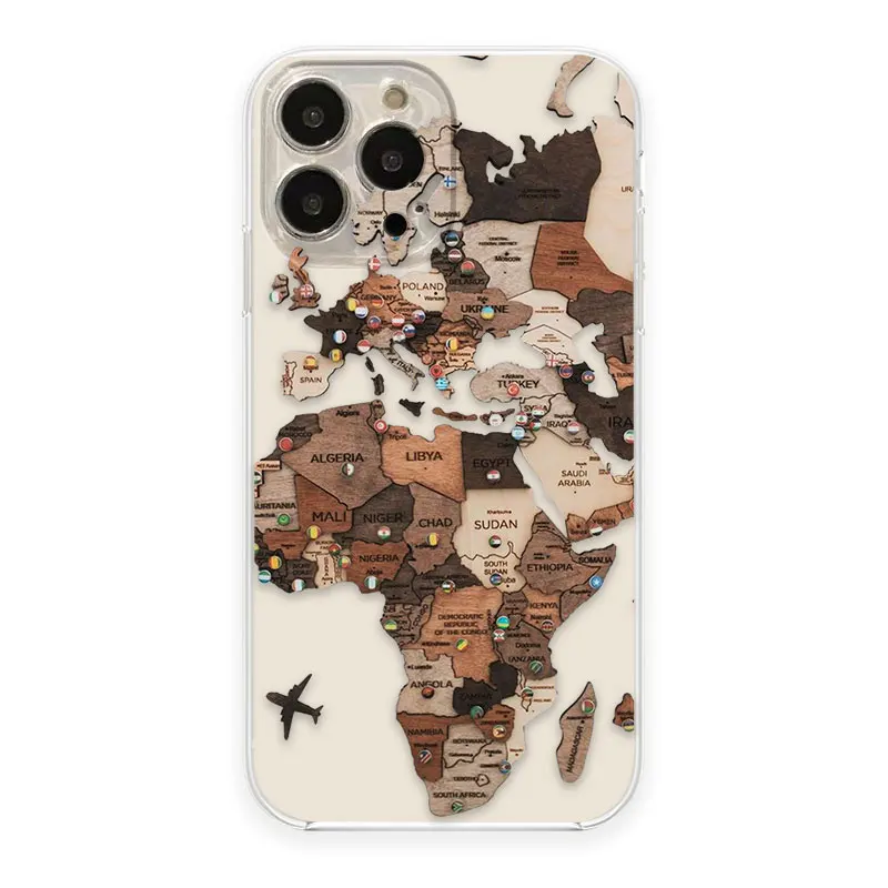 

Planes Travel World Map Cover Clear Phone Case For VIVO S1 Z1X V20 SE V21 V21E V23 V23E V25 V27 V27E V29E V30E V40 Y02 Y03 Case