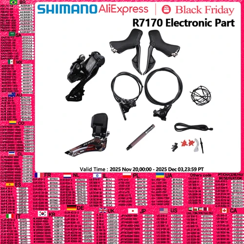 Shimano 105 R7170 grupo de piezas electrónicas FD R7150 2x12s RD-R7150 batería DN300 bicicleta de carretera Di2 R7170 L05A K05S juego pequeño