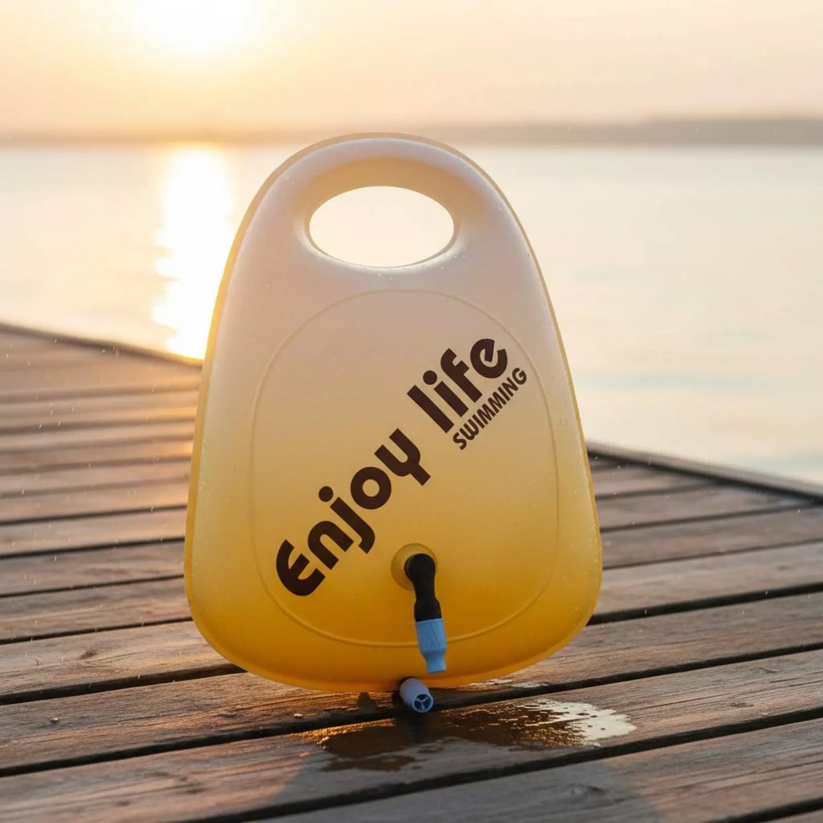 Tow Buoy Buoy Thickened Material Inflatable Swim Buoy Swimming Safety Buoy Storage Space High Visibility for Adults, Pool