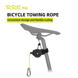 Rrskit Road Bike Portable Tow Rope MTB Outdoor Convenient Traction Equipment For Adults Kids Parent-Child Bicycle Outsports