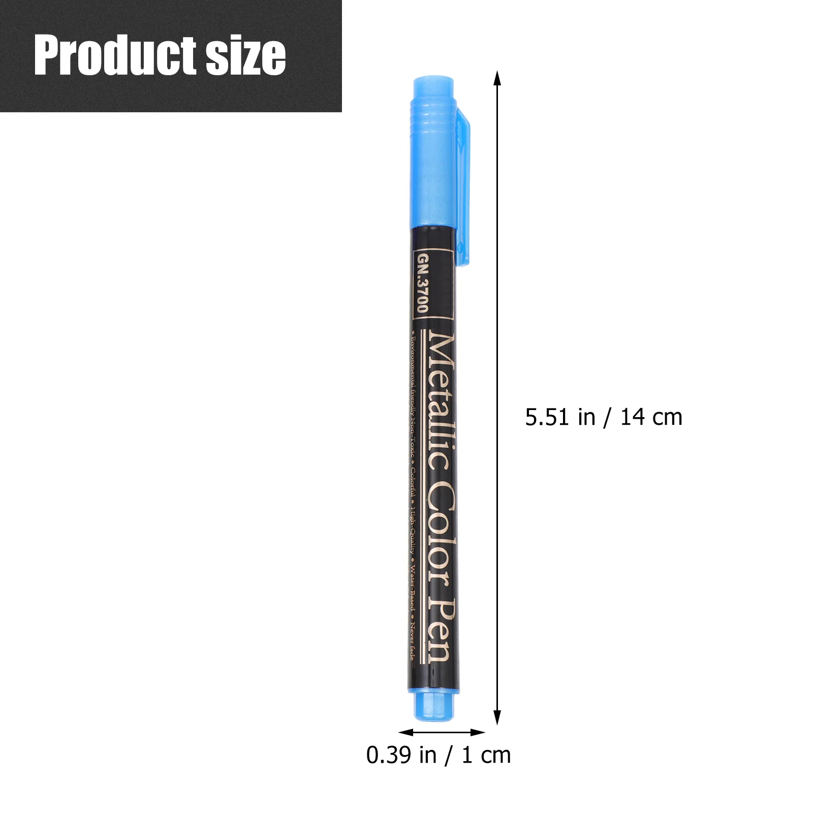 20Pcs Metallic Color Pens Medium Tip Light Durable for School Office DIY Diary Scrapbook Drawing Metallic Color Pen