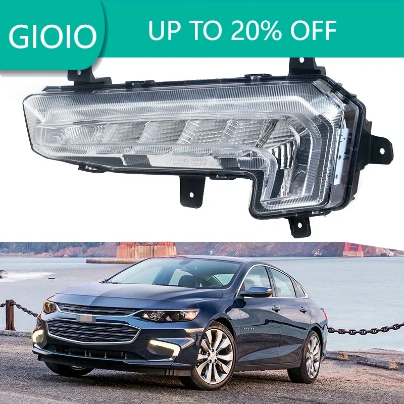 

For Chevrolet Malibu XL 2016 2017 2018 Front Bumper Fog Light Foglamp DRL Running Lamp headlight Foglight Assembly