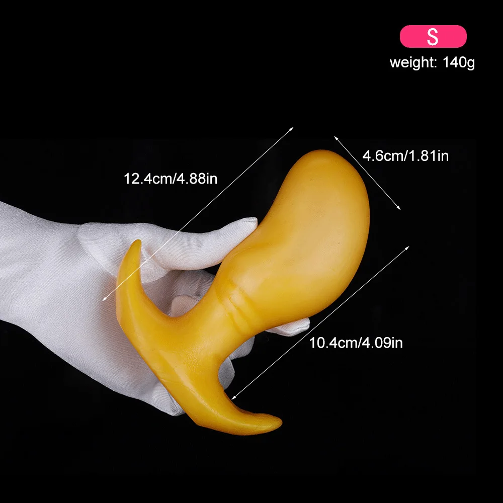 Tapón Anal de Mango Material de Silicona Blanda Entrenador de Expansión de Estimulación Anal 18 + Artículos de Masaje y Masturbación Juguetes