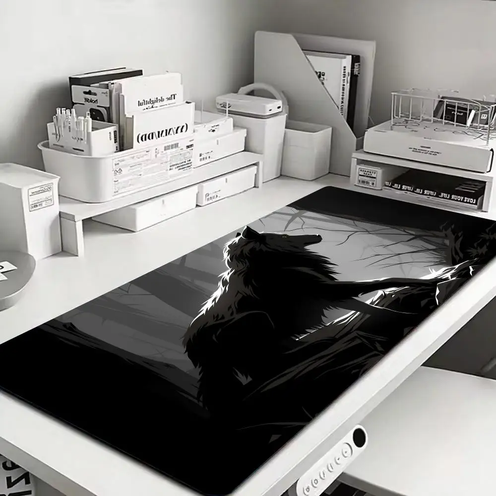 Anime Wolf Design flash-sale Mouse mini PC Pad Large mouse XXL Gaming Rubber Lock laptop Desk Mat Computer Gamers work office