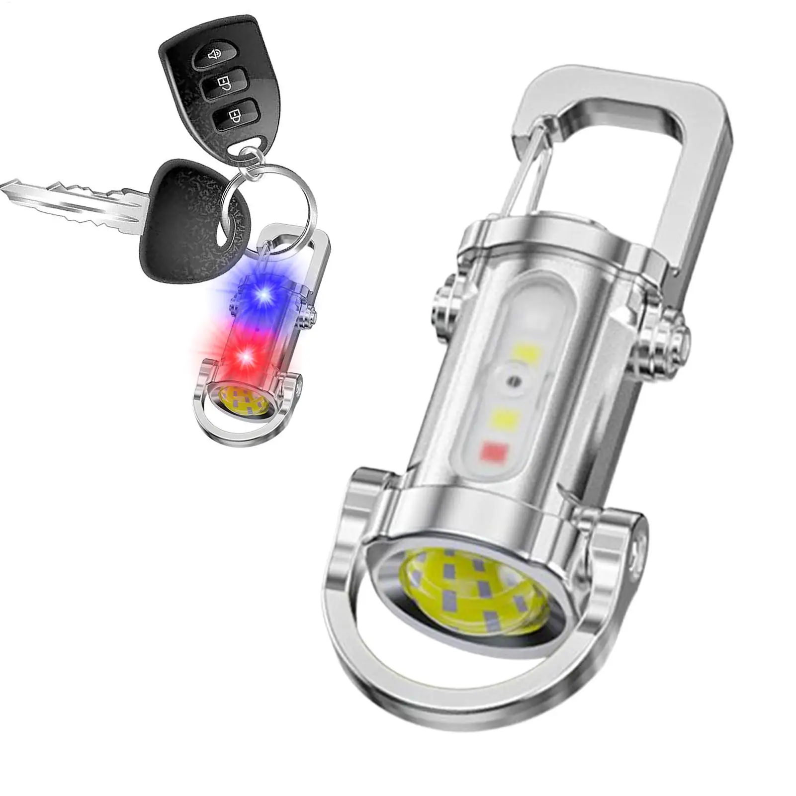 Small Keychain Flashlight Small Keychain Flashlight USB Charging All-Weather Bright Survival Equipment Waterproof for Friends
