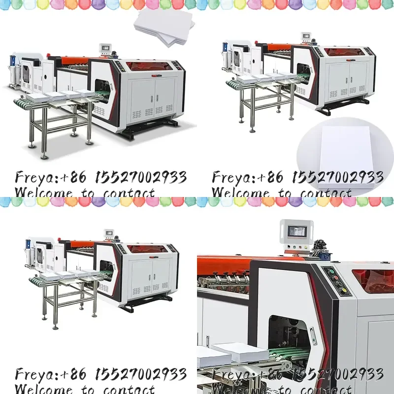 Fully Automatic A4 Paper Cutting and Packing Machine Roll to Sheet A4 Paper Cutting and Ream Packing Machine Line