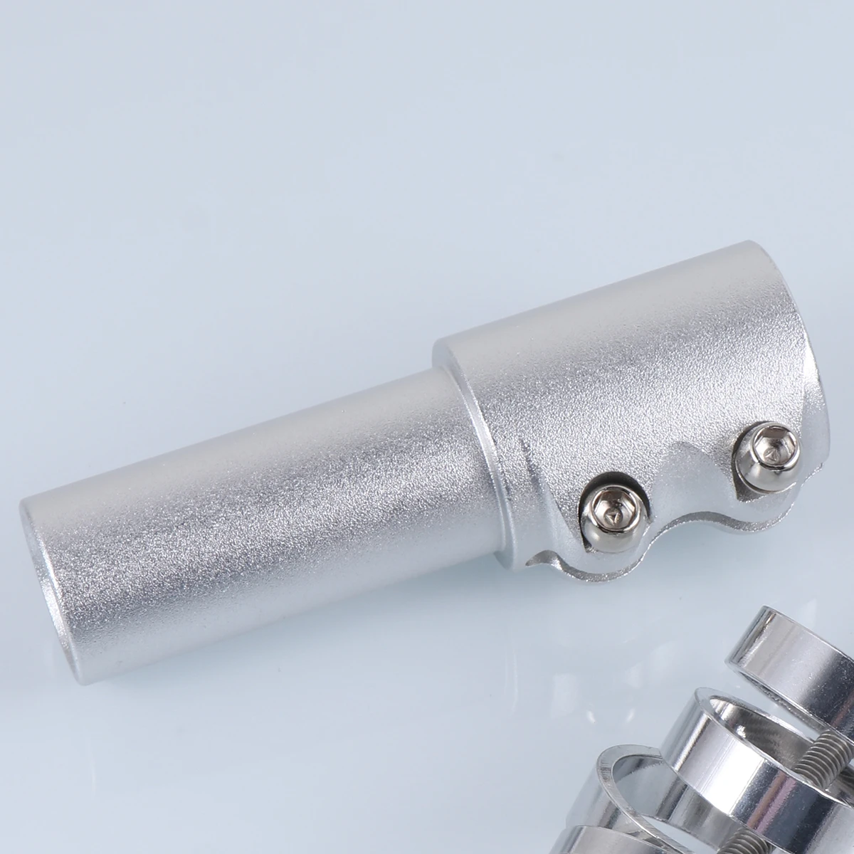 

Bike Heightening Device Front Fork Head Tube Silver Adjustable Extender for Bicycle Sturdy Aluminum Lightweight Easy