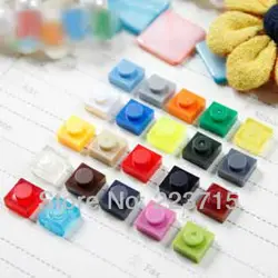 3024 200pcs *Plate 1x1* DIY enlighten block bricks,Compatible With Lego Assembles Particles