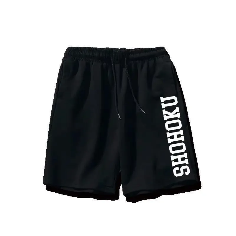 

Шорты аниме, мужские летние спортивные брюки с пятью точками, мужские и женские пляжные брюки, удобные и универсальные повседневные брюки