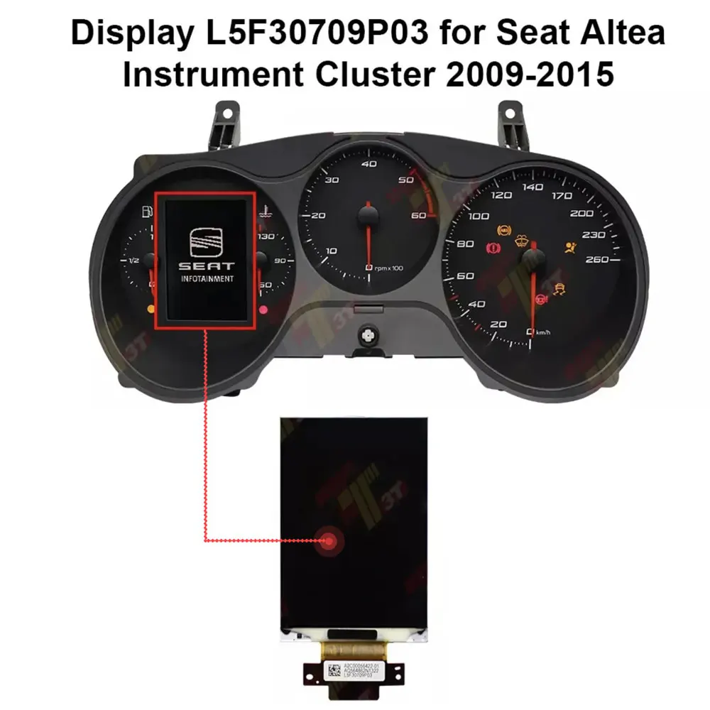 

Для Seat Altea приборная панель, ЖК-дисплей, часть экрана автомобиля L5F30709P03 для моделей 2009-2015 гг.