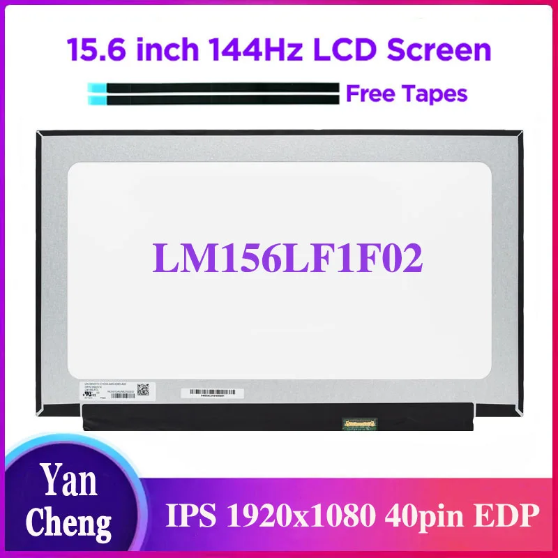 

15.6 inch 144Hz Laptop LCD Screen LM156LF1F02 LM156LF1F 02 for Xiaomi Mi NoteBook Gaming 2019 Display Panel 40pin eDP