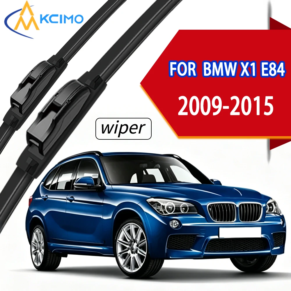 

Premium Front Windscreen Wiper Blades with High-Density Rubber, Direct Fit for BMW X1 E84 2009-2015.