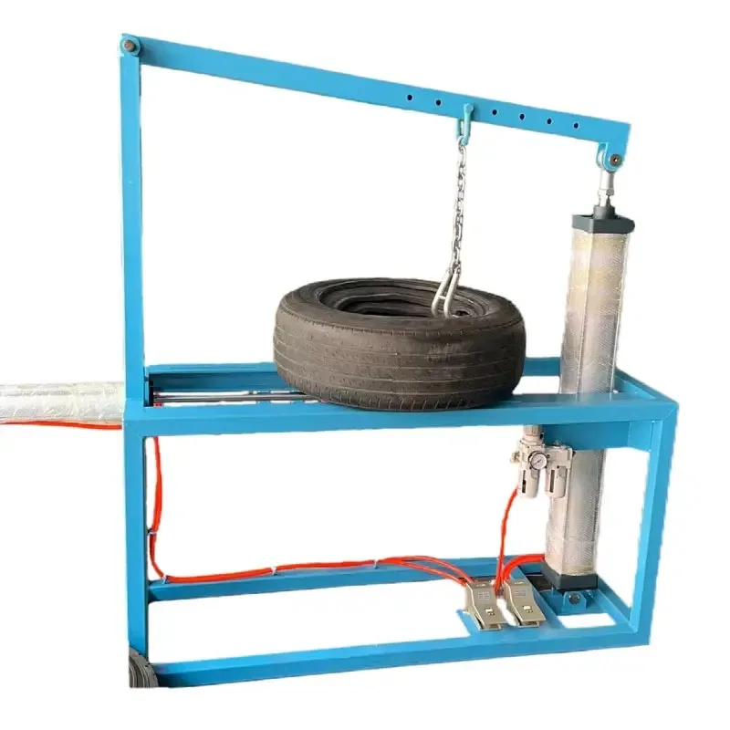 Hot-selling Cheaper Tire Triple Machine Pneumatic or Hydraulic Type Garage Using Air-operated Garage Use Waste Tyre Unpacking Ma