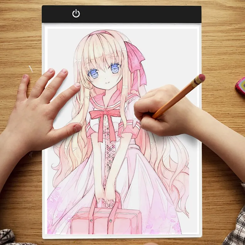 Transparent LED Light Pad for Drawing And Writing Ideal Copy Table for Artists And Students Anime Art Replication Tracing Tool