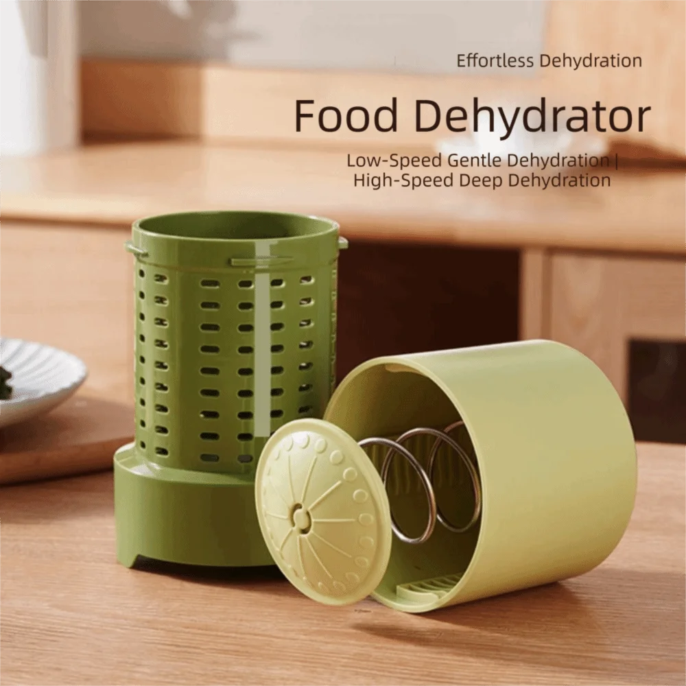 Manual Salad Spinner Quick Dry Large Capacity Vegetable Dehydrator Stainless Steel Spring Multifunctional Fruit Dryer