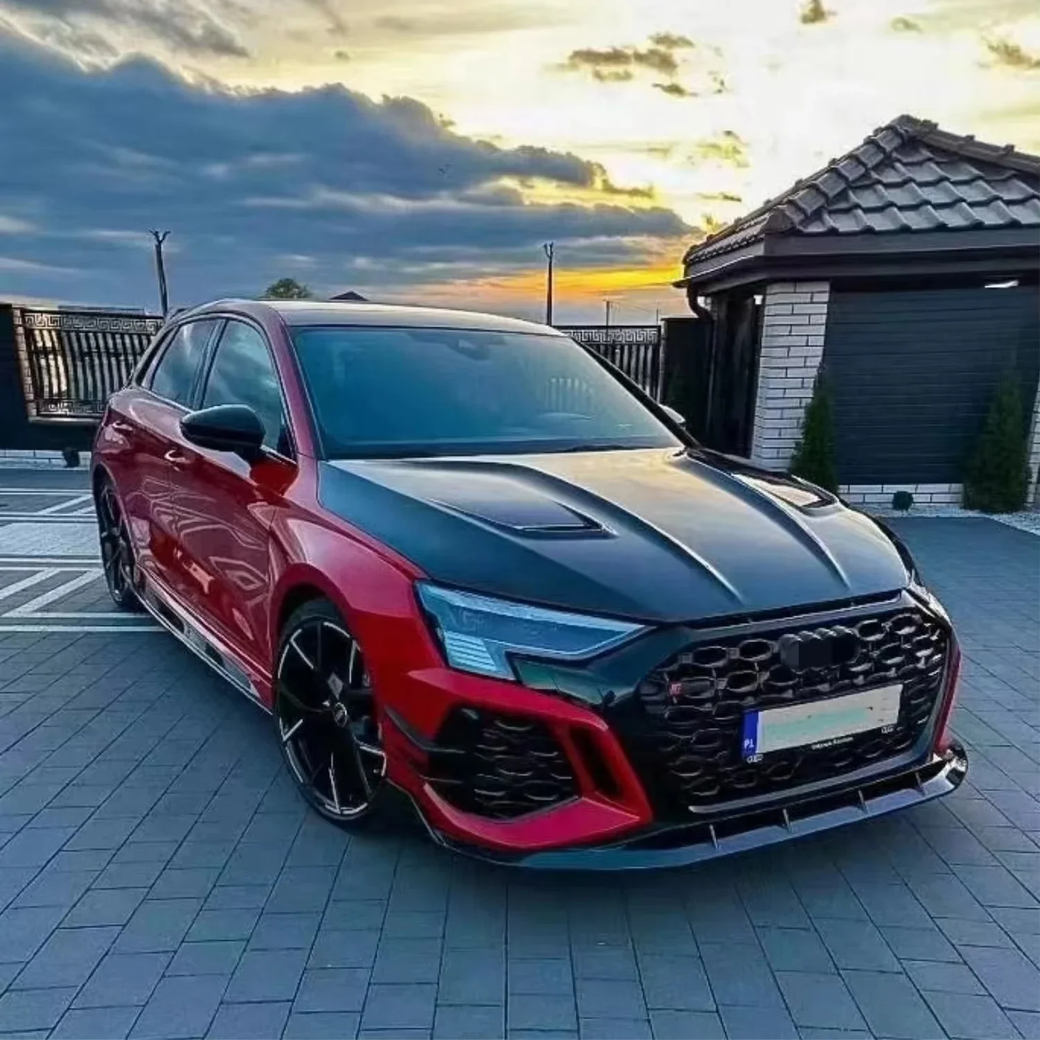 Auto Accessories Great Work Car Dry Carbon Engine Hood Suitable For Rs3 8y Carbon Fiber Engine Hood