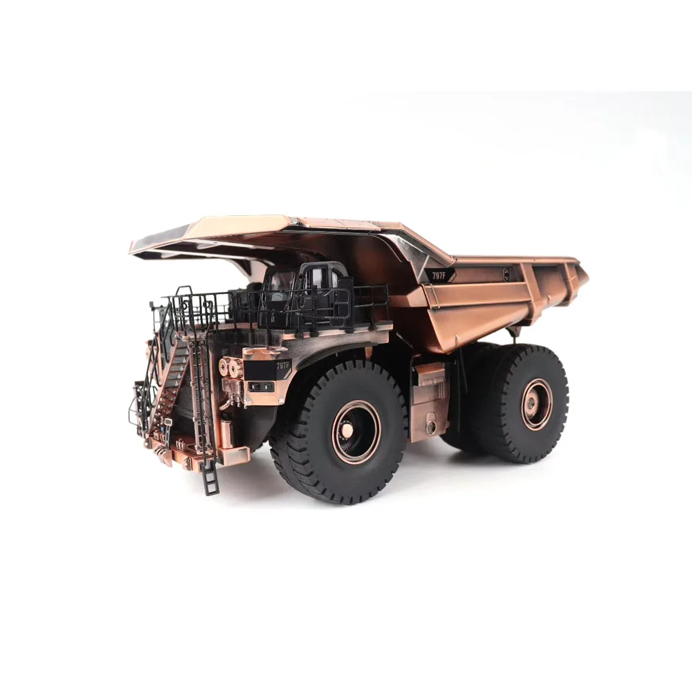 1:50 Scale 797F Tier 4 Mining Truck Copper Finish Alloy Engineering Vehicle Collection Gift Static Model Diecast Masters 85799
