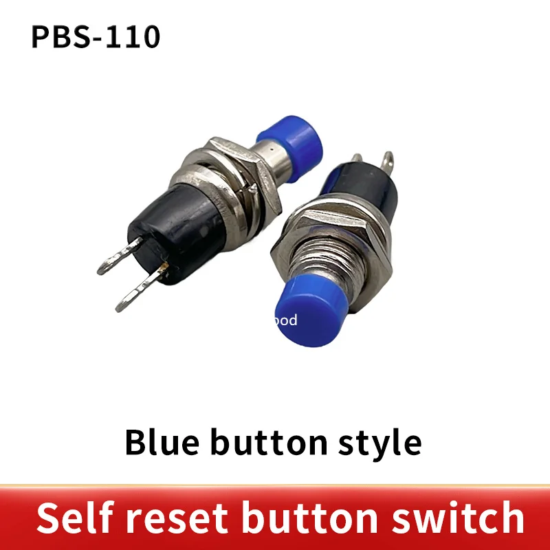 6pcs PBS-110 Mini Momentary Push Button Switch for Model Railway Hobby 7mm pbs110 red yellow green blue black white