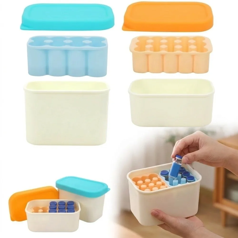 New 10ml Vial Compatible Peptide Organizer Dishwasher-Safe 5ml Vial Compatible Travel Vial Case Reusable Portable Small Peptide