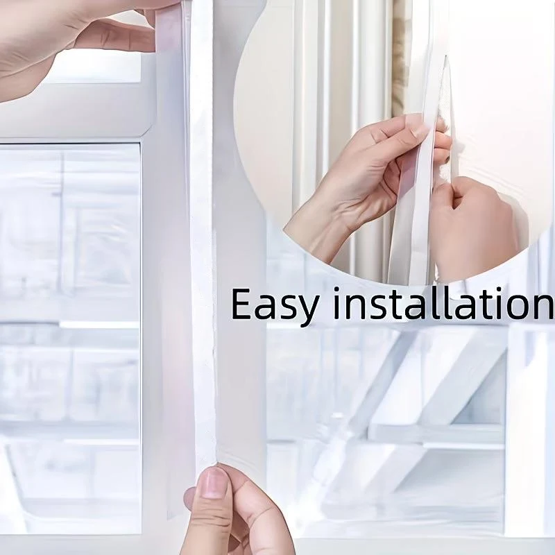 33FT Widened Sealing Strip, Rainproof Strip for Doors And Windows, Weather-Resistant Soundproof Self-Adhesive Door Bottom Strip,
