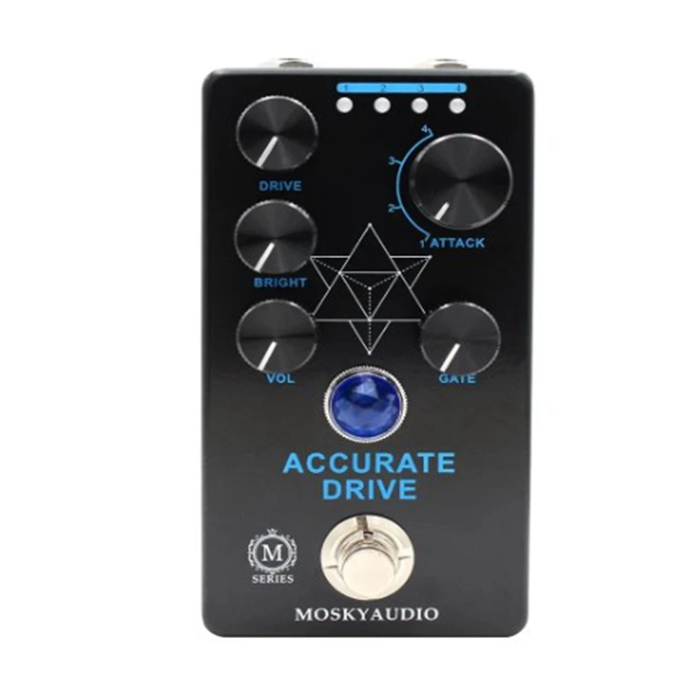 Mosky-Pédale d'effet JEBass, entraînement précis, porte de bruit, quatre modèles, pédale Overdrive, True Bypass, accessoires