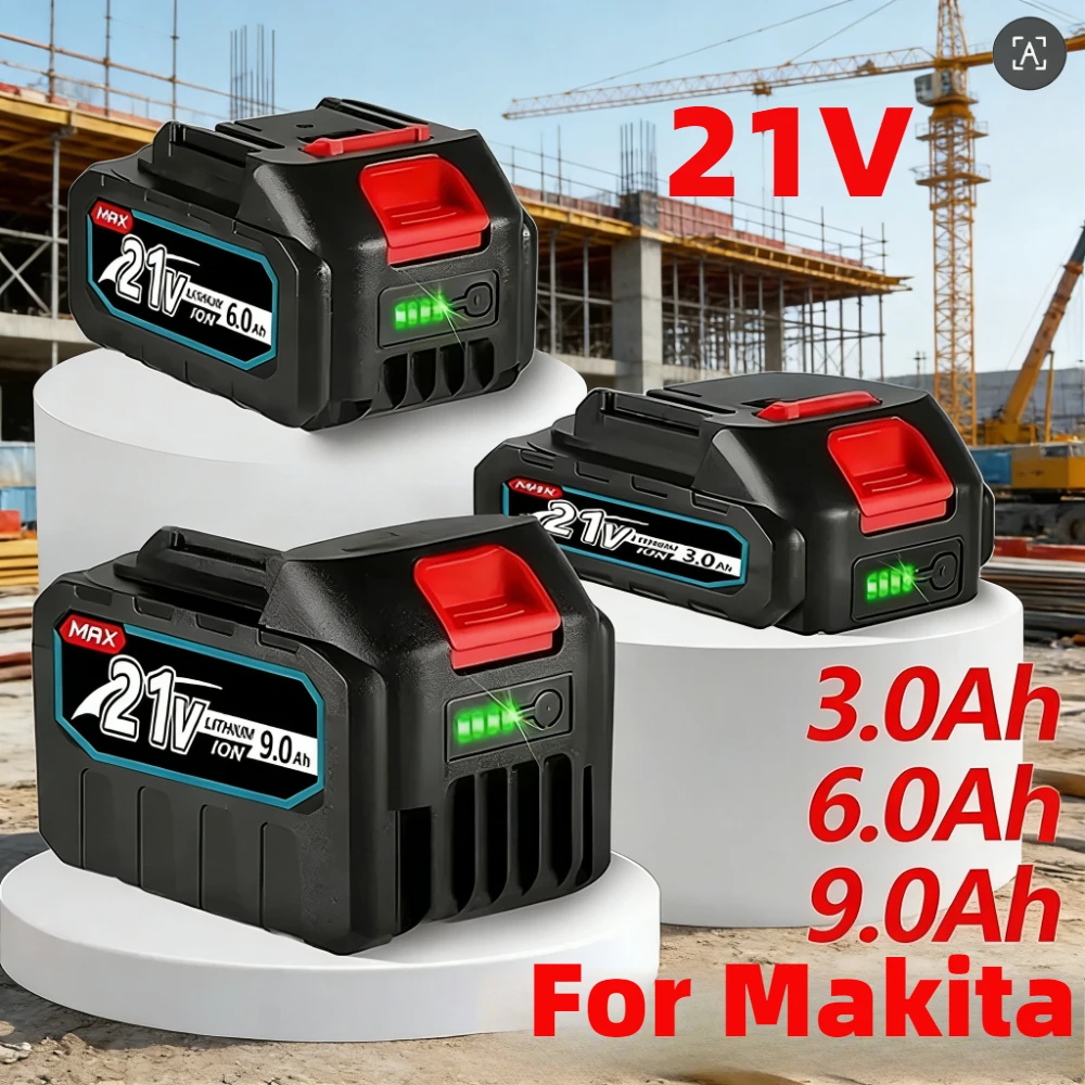 

For Makita Lithium-ion Battery 21V 9000mAh Suitable For BL1850 BL1840 BL1440 For Electric Tools
