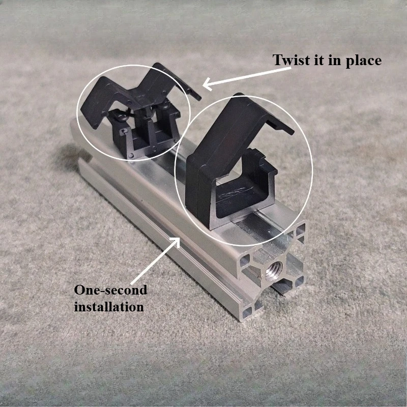 Aluminum Profile Accessories 2020/3030/4040 Cable Clip, Power Cord Fixing Seat, Fish Tank Wiring Harness Buckle